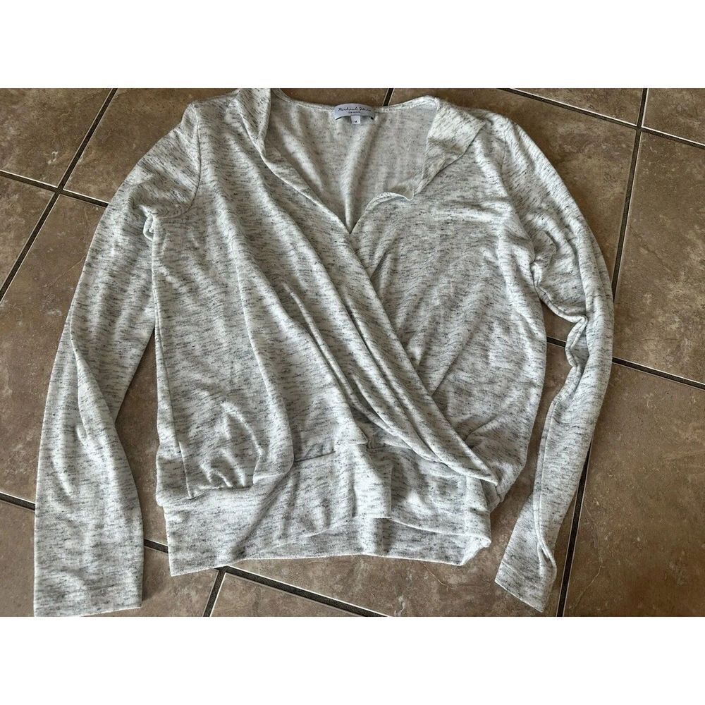 Michael Stars M Soft Knit Pullover Sweater Grey